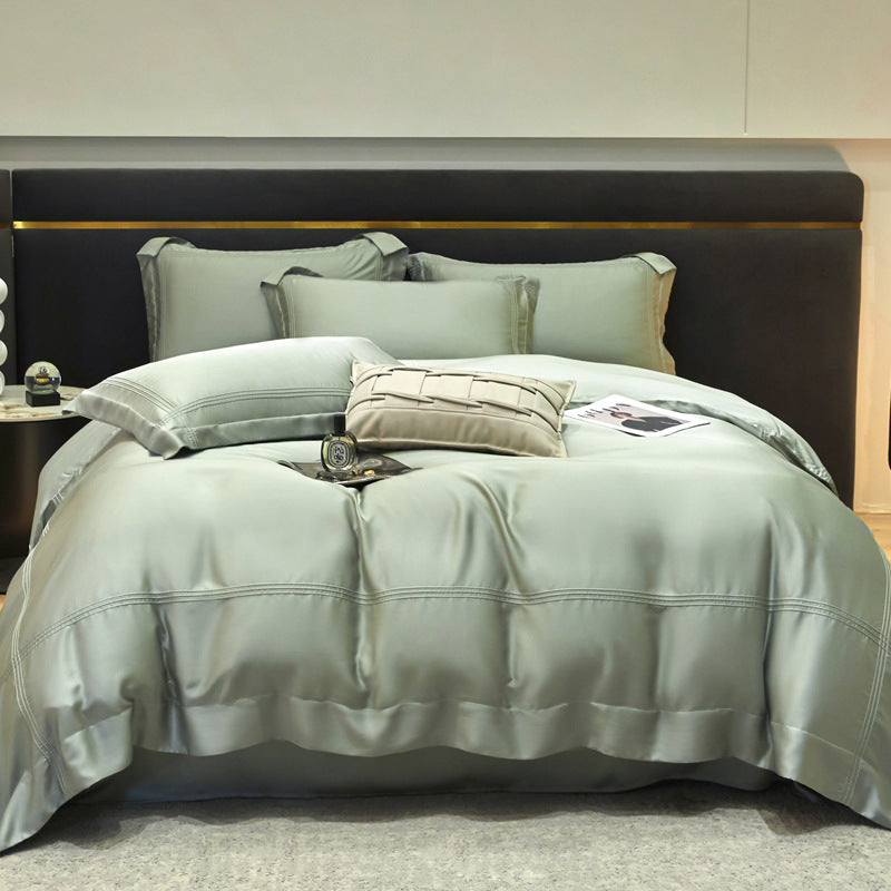 Bed Linen | CasaFoyer Solid Color Luxury 4-piece Bedding Set | casafoyer.myshopify.com