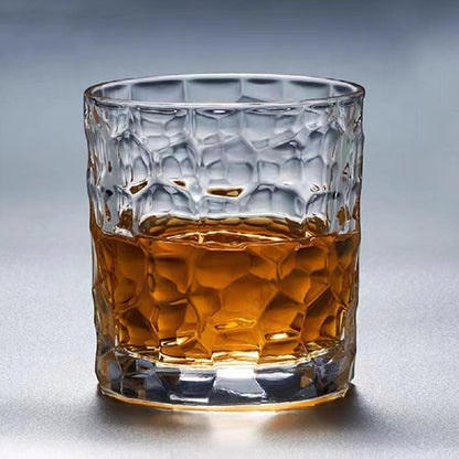 Whiskey Glass | CasaFoyer Ice Pattern Crystal Cocktail Glass | casafoyer.myshopify.com