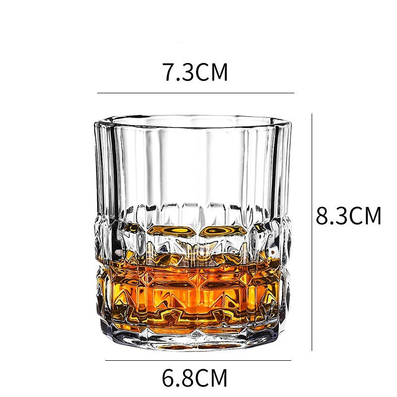 Bed Linen | Whiskey Glass Wine Glass Foreign Wine Glass Crystal Glass Octagonal Glass Thickened Bar Glass Set Beer Glass | casafoyer.myshopify.com