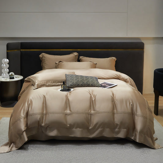 Bed Linen | CasaFoyer Solid Color Luxury 4-piece Bedding Set | casafoyer.myshopify.com