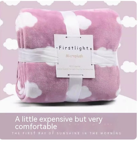 Throw Blanket | CasaFoyer Office Nap Blanket Coral Flannel | casafoyer.myshopify.com