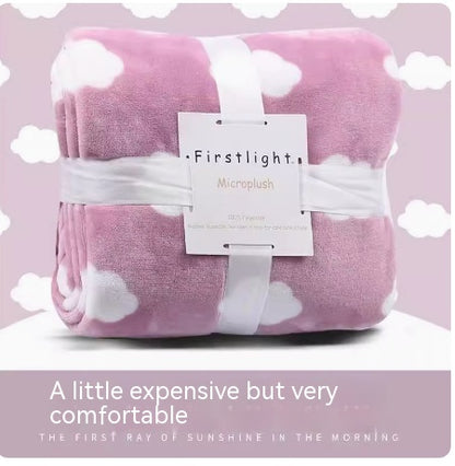 Throw Blanket | CasaFoyer Office Nap Blanket Coral Flannel | casafoyer.myshopify.com