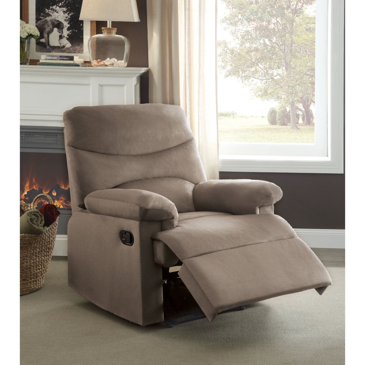 CasaFoyer KD Back Motion Recliner - Woven Fabric, Tight Back & Seat Cushion, Pillow Top Armrest - Easy Assembly - Comfortable & Stylish