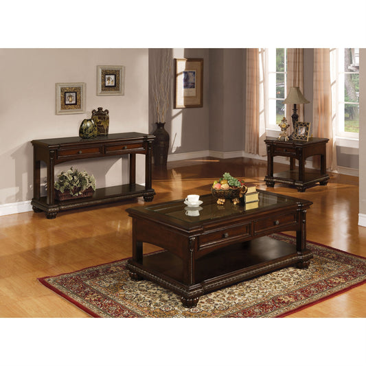 CasaFoyer Rectangular Coffee Table Storage with Glass Top, Wooden Frame, Pumpkin Bun Leg, and Drawer - Felt-Lined, Double Pull Knobs, Open Compartment with Shelf