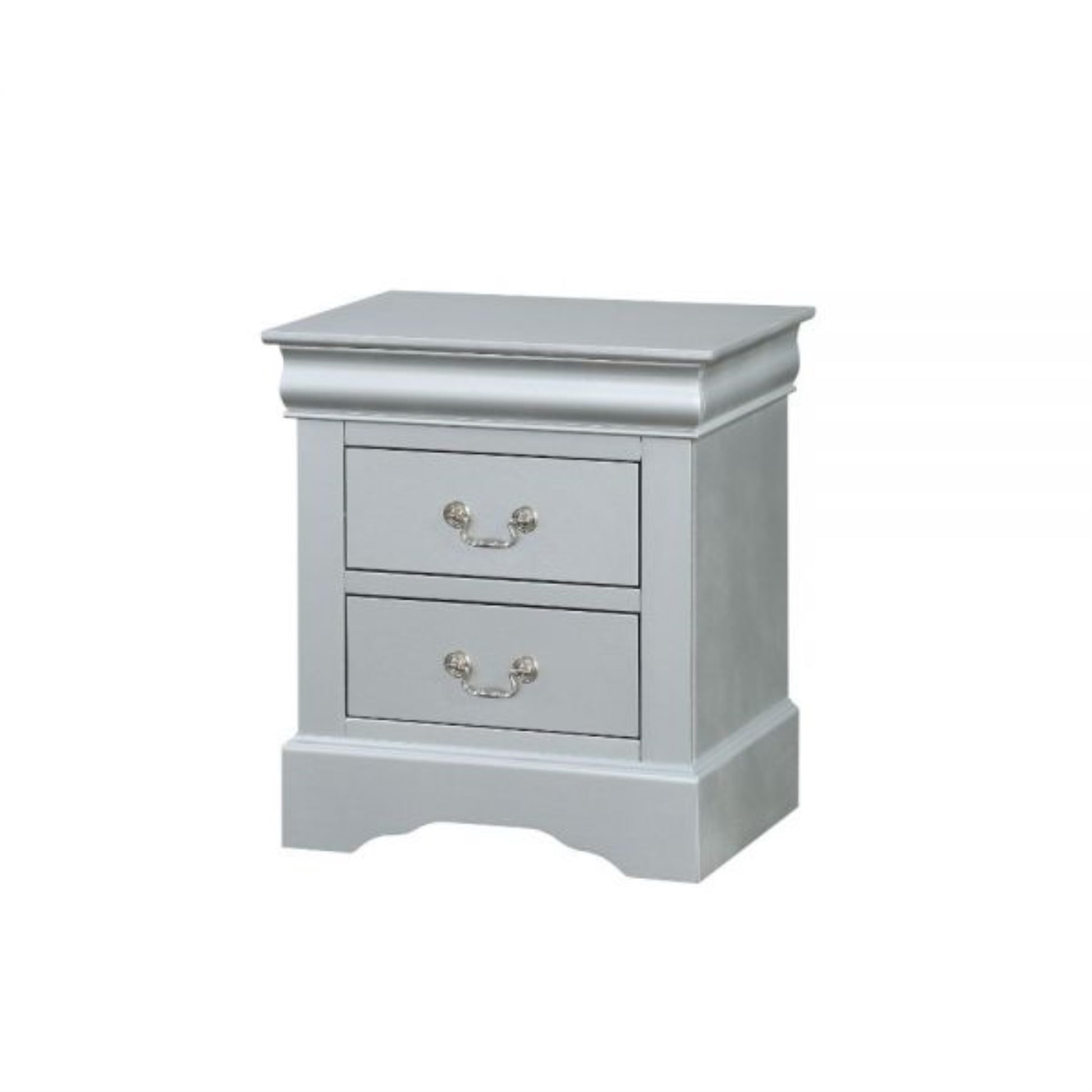 CasaFoyer 2-Drawer Cabinet with Kenlin Glide System, French Back Design, Nickel Handles - 11x12x4 Inches Inner Dimensions