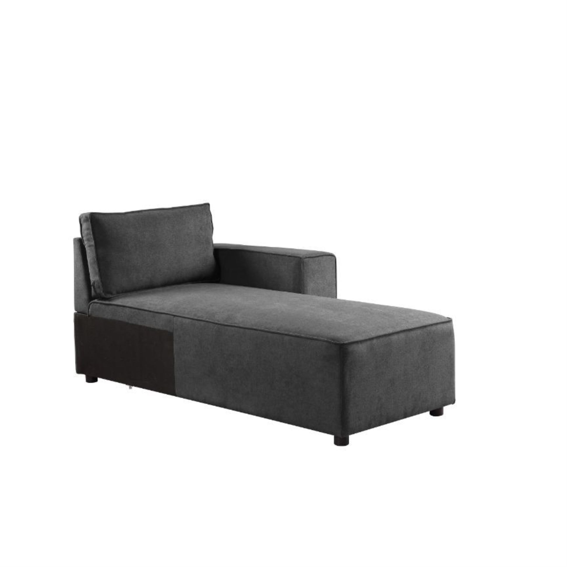 CasaFoyer Silvester Sectional Sofa - Customizable, Comfortable, and Stylish Gray Fabric Modular Sofa with Tight Seat and Loose Back Cushions. Durable and Supportive Pocketed Coil Seat Construction. Perfect for Elegant or Functional Living Spaces.