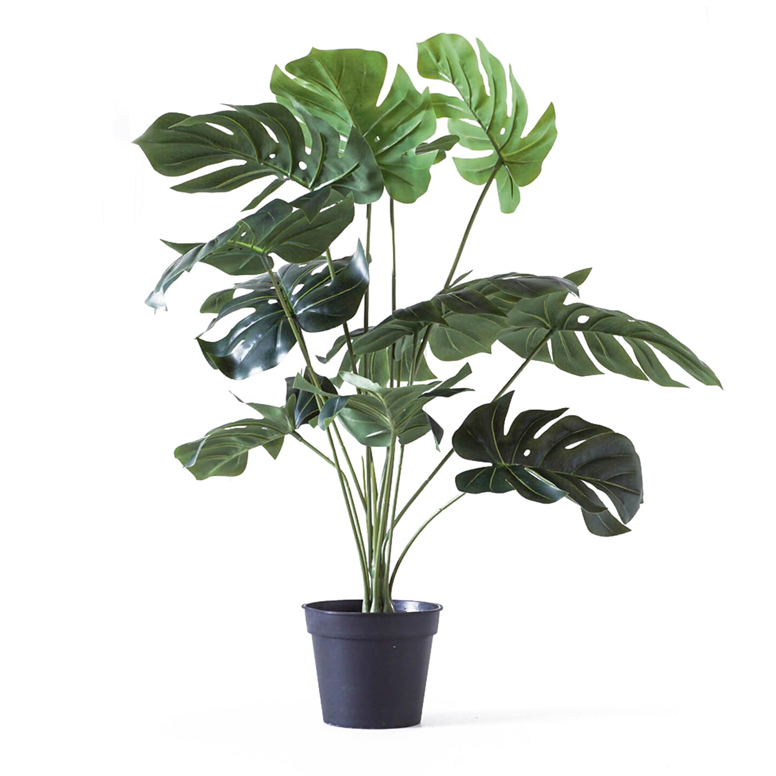 Artificial Plants & Greenery, Kitchen & Dining Features | Casafoyer Rayell Artificial Monstera Plant - 47x60x47cm - Easy Maintenance - Lush Greenery - Elegant & Vibrant - Plastic Pot Included | casafoyer.myshopify.com