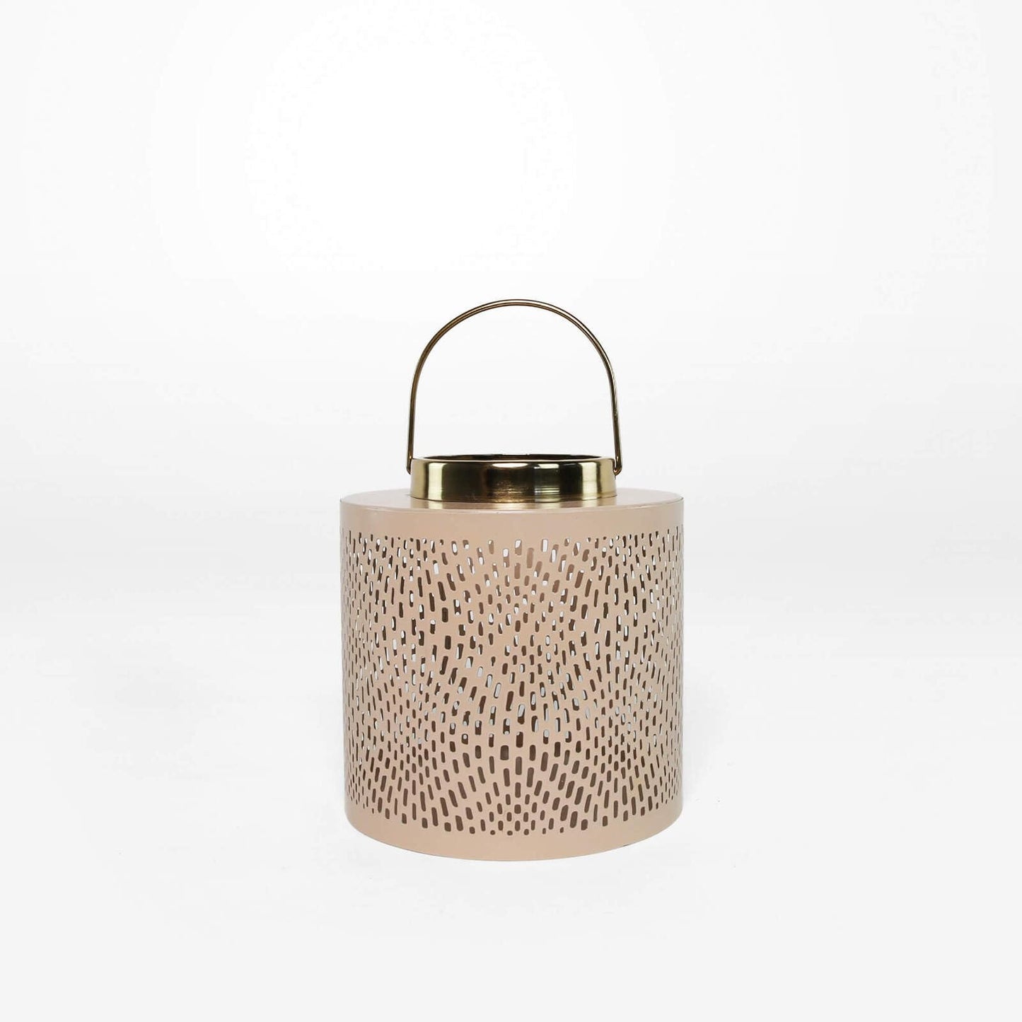 Decorative Candle Lanterns, Kitchen & Dining Features | Sophisticated Moroccan Inspired Lantern Candle Holder - Galvanized Iron - Dusty Pink - 20x20x20cm 2 Sizes | casafoyer.myshopify.com