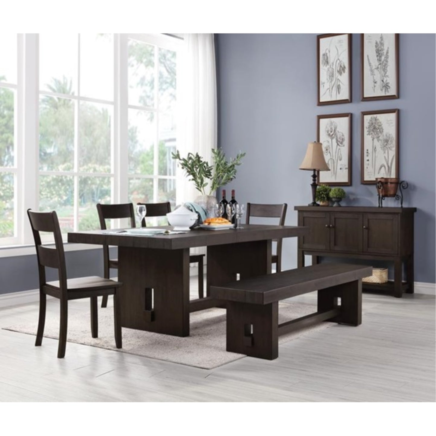 CasaFoyer ACME Haddie Side Chair (Set-2) in Distressed Walnut - Stylish & Durable Seating Option from Vietnam (Product Code: 72212)
