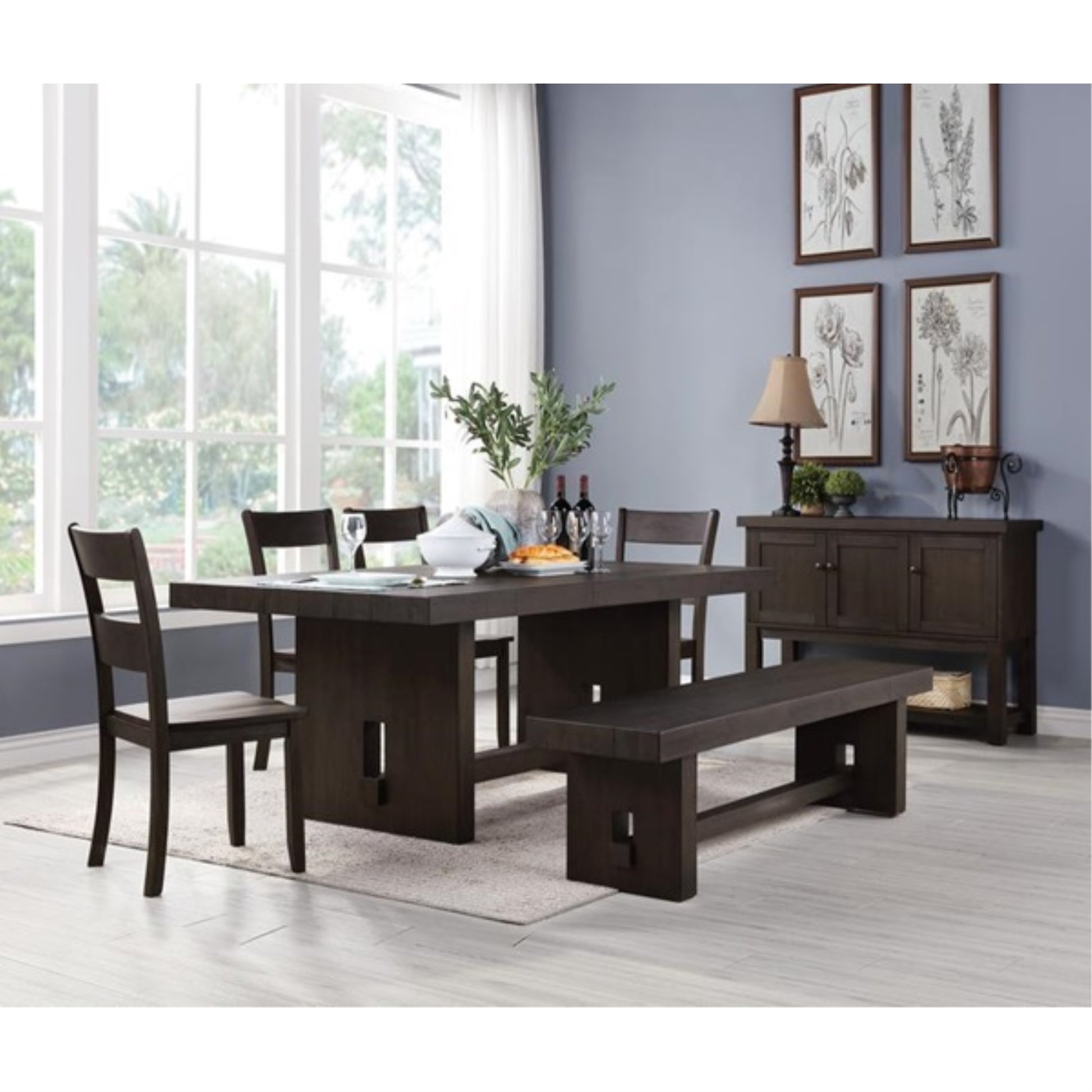 CasaFoyer ACME Haddie Side Chair (Set-2) in Distressed Walnut - Stylish & Durable Seating Option from Vietnam (Product Code: 72212)