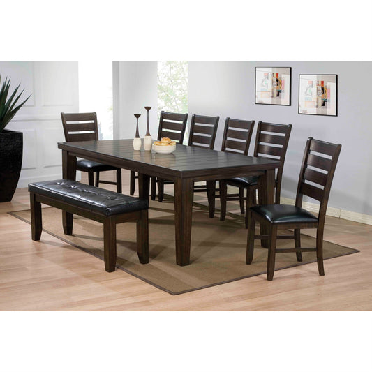 CasaFoyer Urbana Dining Table in Espresso - 48~66" Length, Wood Veneer, Maple Veneer Top, RBW Shaker Legs - Acme Furniture