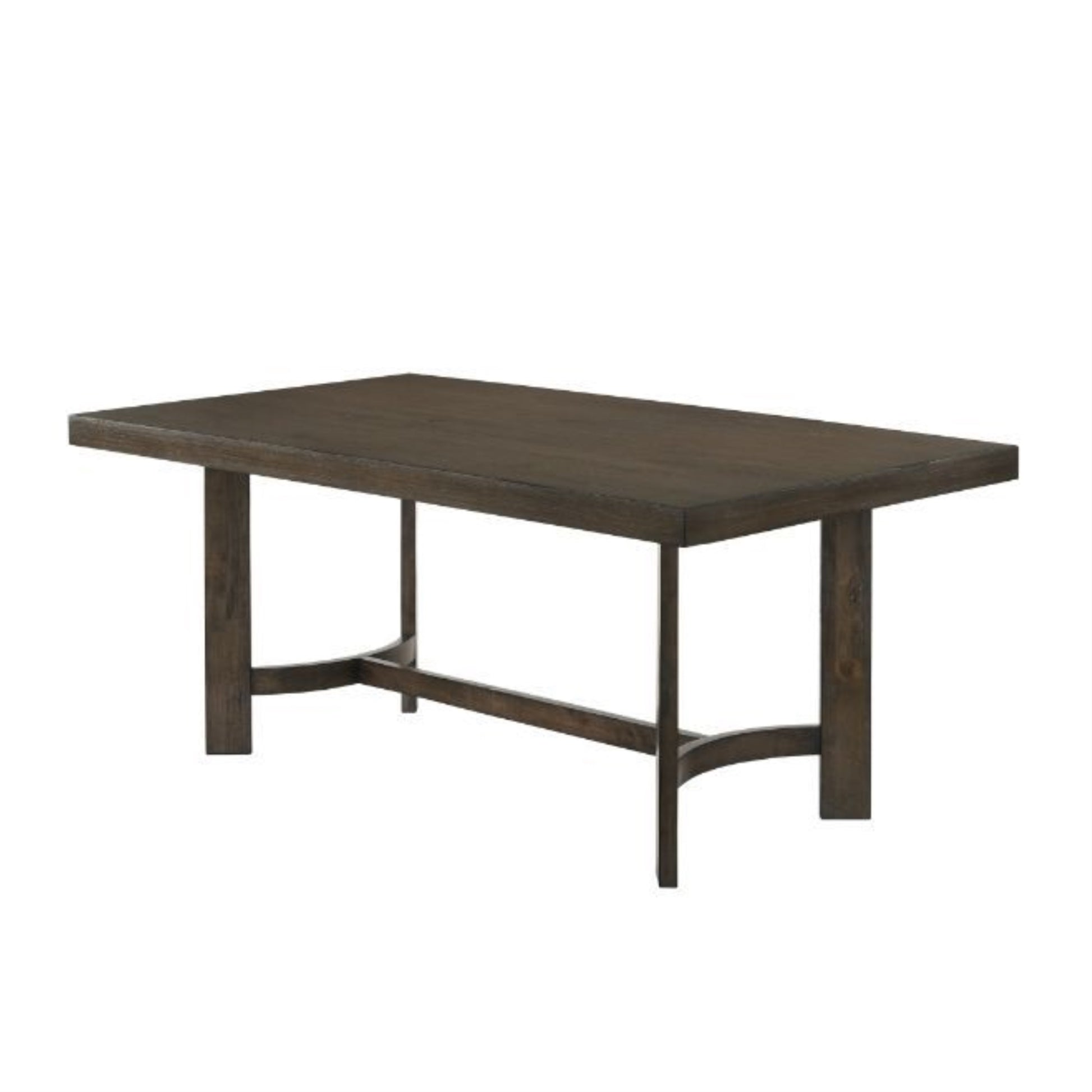 CasaFoyer Farren Dining Group: Elegant Trestle Base Dining Set with Espresso Finish. Personalize with Vibrant Dining Chairs in Yellow, Orange, Blue, and Green. Fully Padded Seats and Tufted Backrests for Complete Comfort.