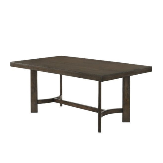 CasaFoyer Farren Dining Group: Elegant Trestle Base Dining Set with Espresso Finish. Personalize with Vibrant Dining Chairs in Yellow, Orange, Blue, and Green. Fully Padded Seats and Tufted Backrests for Complete Comfort.