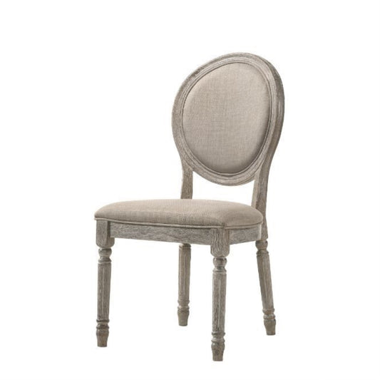 CasaFoyer Faustine Dining Collection: Modern Design, Salvaged Light Oak Finish, Choice of Side Chairs