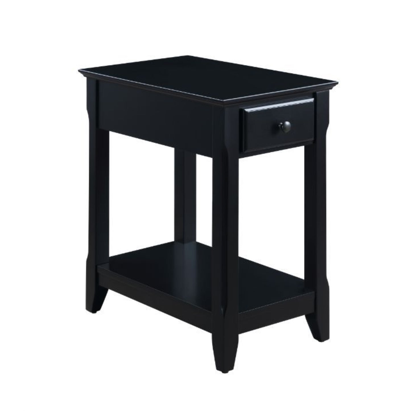 CasaFoyer "Bertie Accent Table - Classic and Timeless Design, Elegant Silhouette, Storage Drawer, Bottom Shelf - Perfect Addition to Any Living Room"