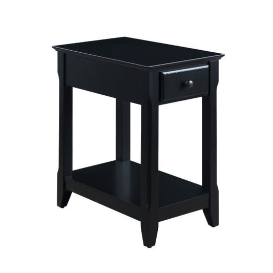 CasaFoyer "Bertie Accent Table - Classic and Timeless Design, Elegant Silhouette, Storage Drawer, Bottom Shelf - Perfect Addition to Any Living Room"