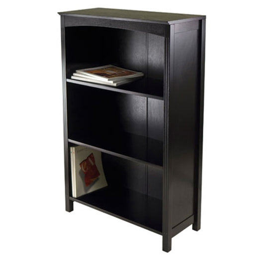 CasaFoyer Terrace Storage Shelf 4-Tier Bookcase | Versatile & Practical Organizer | Dark Espresso Finish | 26"W x 11.8"W x 43"H | Assembly Required