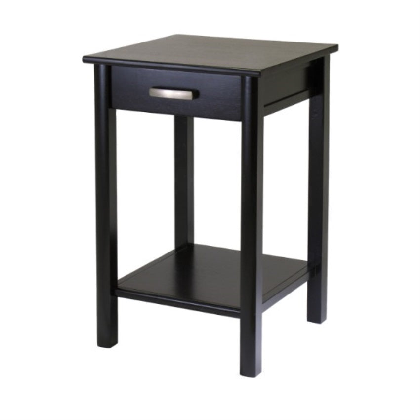CasaFoyer Liso Printer Stand - Solid & Composite Wood, Espresso Finish, 20.5"L x 20.5"W x 31.1"H, Ample Space for All-in-One Printers, Fax Machines, Copy Machines