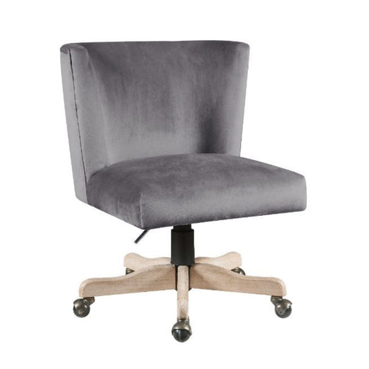 CasaFoyer Cliasca Office Chair - Comfortable 360 Swivel, Adjustable Height, Velvet Wing Backrest, Smooth Gliding Wheels - Perfect for Home or Office