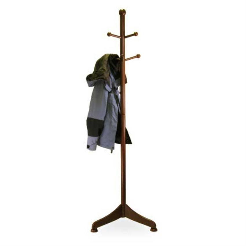 CasaFoyer Philip Coat Tree - Conveniently Store Coats, Scarves, Hats & More - 6 Sturdy Pegs - Compact & Lightweight - 21.57" W x 19.02" D x 71.22" H - 4.41 lbs