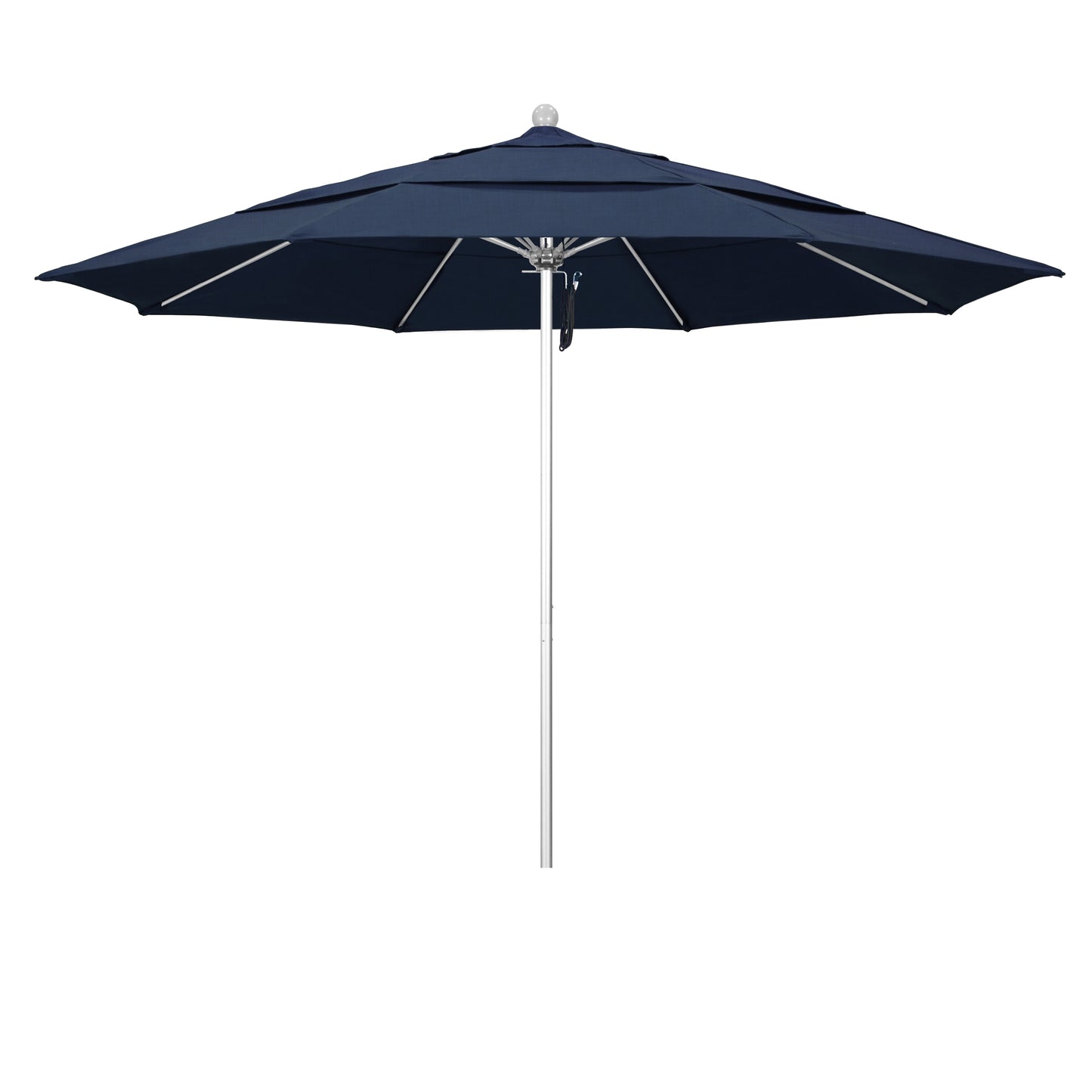 CasaFoyer 11' Commercial Grade Umbrella with Aluminum Frame, Fiberglass Ribs, and Pulley Lift System - Durable and Reliable - 3-Year Warranty