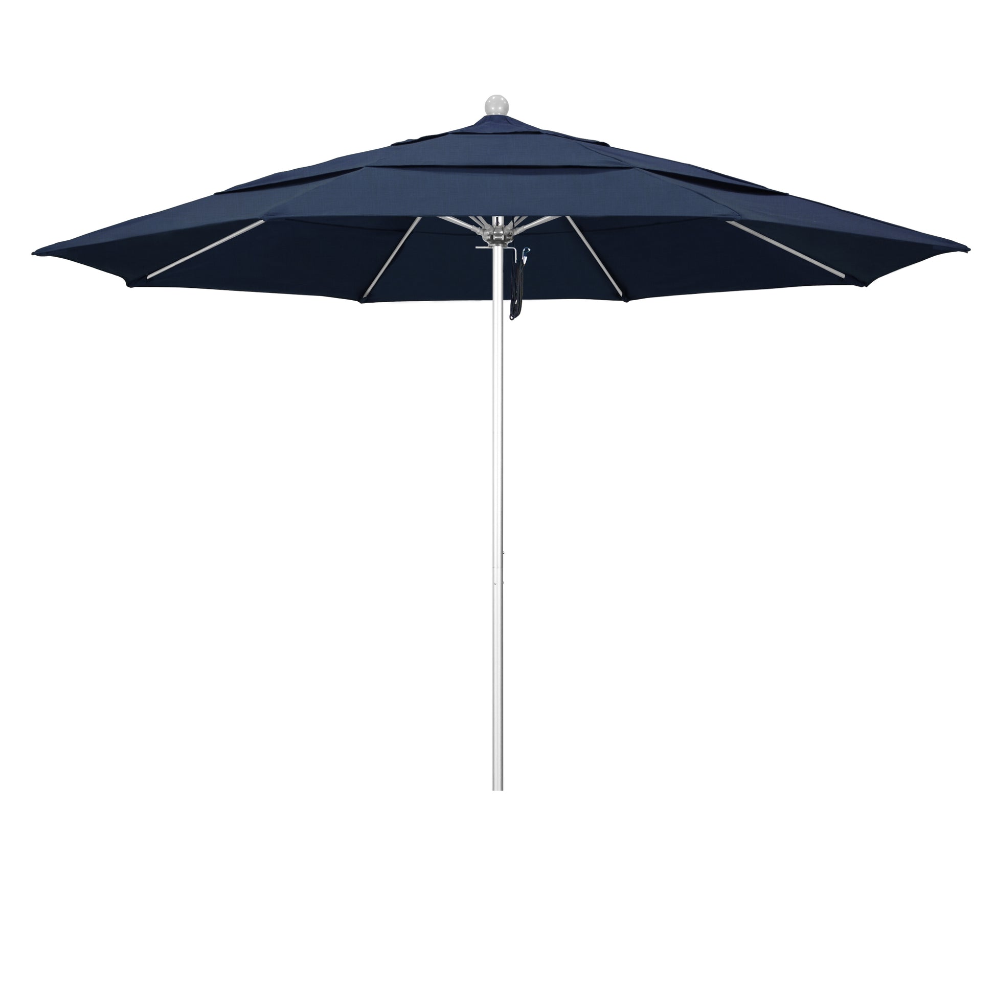 CasaFoyer 11' Commercial Grade Umbrella with Aluminum Frame, Fiberglass Ribs, and Pulley Lift System - Durable and Reliable - 3-Year Warranty