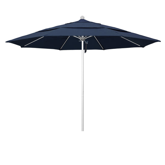 CasaFoyer 11' Commercial Grade Umbrella with Aluminum Frame, Fiberglass Ribs, and Pulley Lift System - Durable and Reliable - 3-Year Warranty