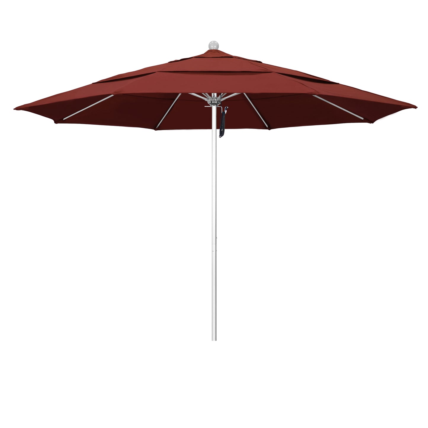 CasaFoyer 11' Commercial Grade Patio Umbrella with Sturdy Aluminum Frame, Fiberglass Ribs, and Pulley Lift System - Durable and Functional