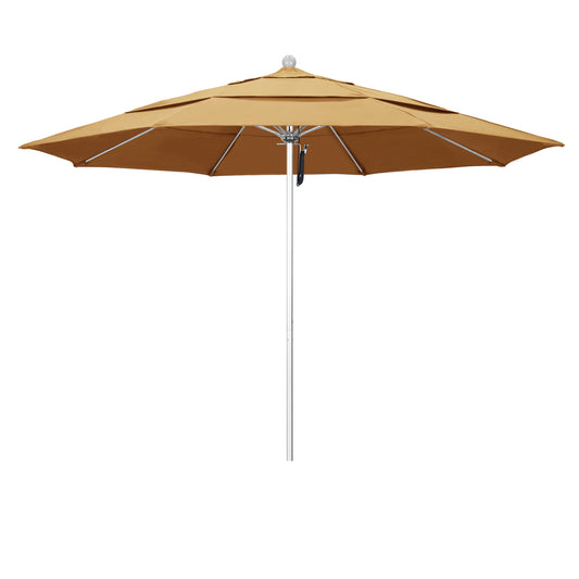 CasaFoyer 11' Commercial Grade Patio Umbrella with Sturdy Aluminum Frame, Fiberglass Ribs, and 3-Year Warranty - Easy Pulley Lift System - Ideal for Residential and Commercial Use