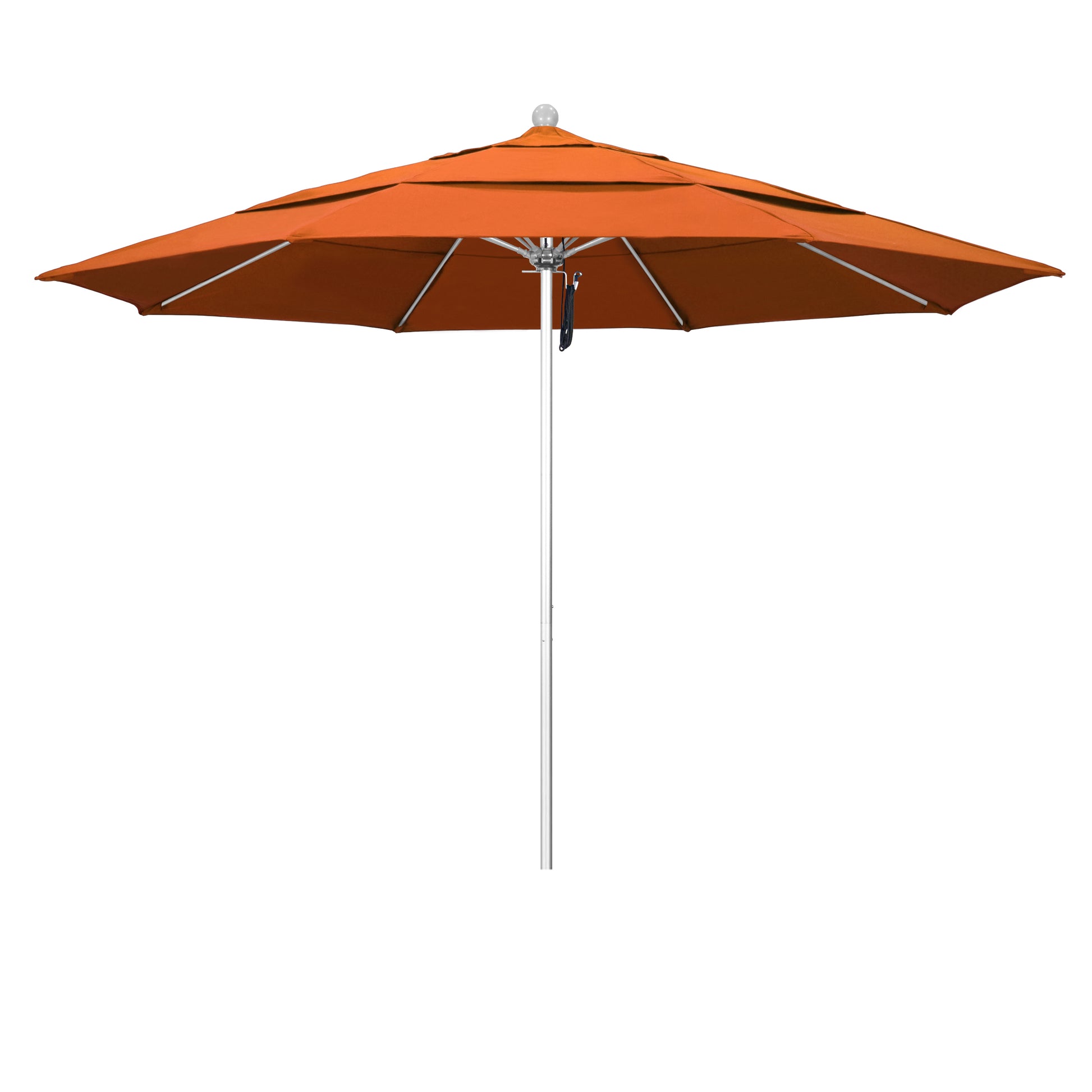 CasaFoyer 11' Commercial Grade Patio Umbrella - Durable Aluminum Frame, Fiberglass Ribs, Pulley Lift System - 3-Year Warranty - Ideal for Residential & Commercial Use