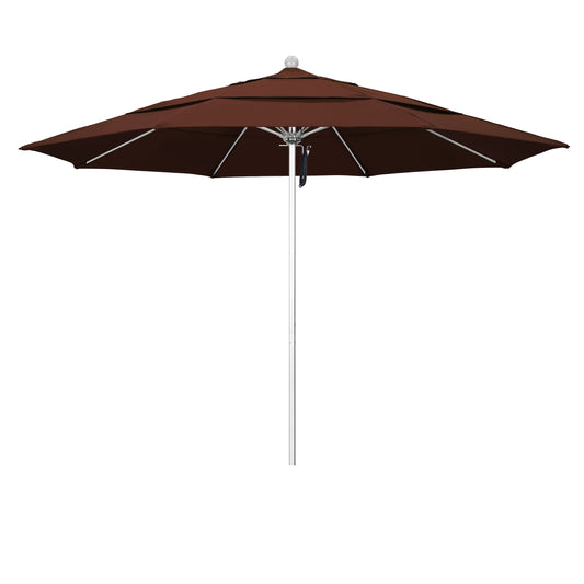 CasaFoyer 11' Commercial Grade Umbrella with Sturdy Aluminum Frame, Fiberglass Ribs, and Pulley Lift System - 3-Year Warranty