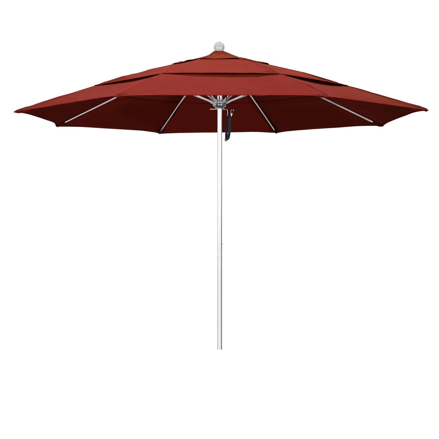 CasaFoyer 11' Commercial Grade Umbrella with Sturdy Aluminum Frame, Fiberglass Ribs, and Pulley Lift System - 3-Year Warranty