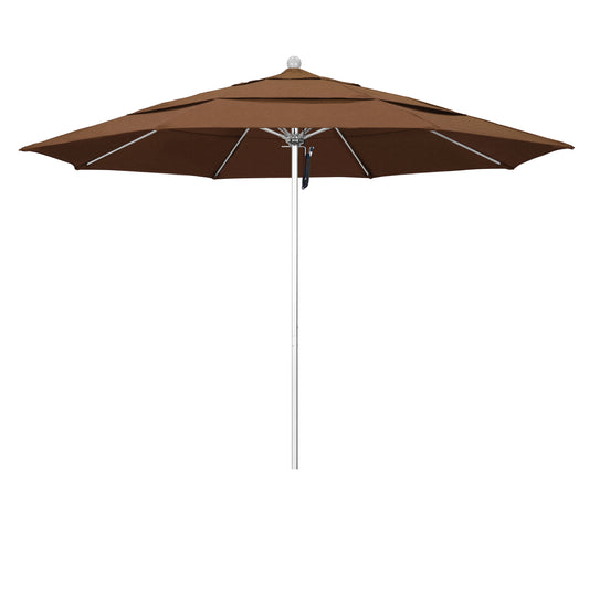 CasaFoyer 11' Commercial Grade Patio Umbrella with Heavy Duty Construction, Aluminum Frame, Fiberglass Ribs, Pulley Lift System, 3-Year Warranty