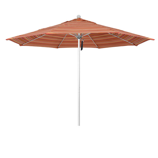 CasaFoyer 11' Commercial Grade Patio Umbrella with Aluminum Frame, Fiberglass Ribs, and Pulley Lift System - 3-Year Warranty on Ribs
