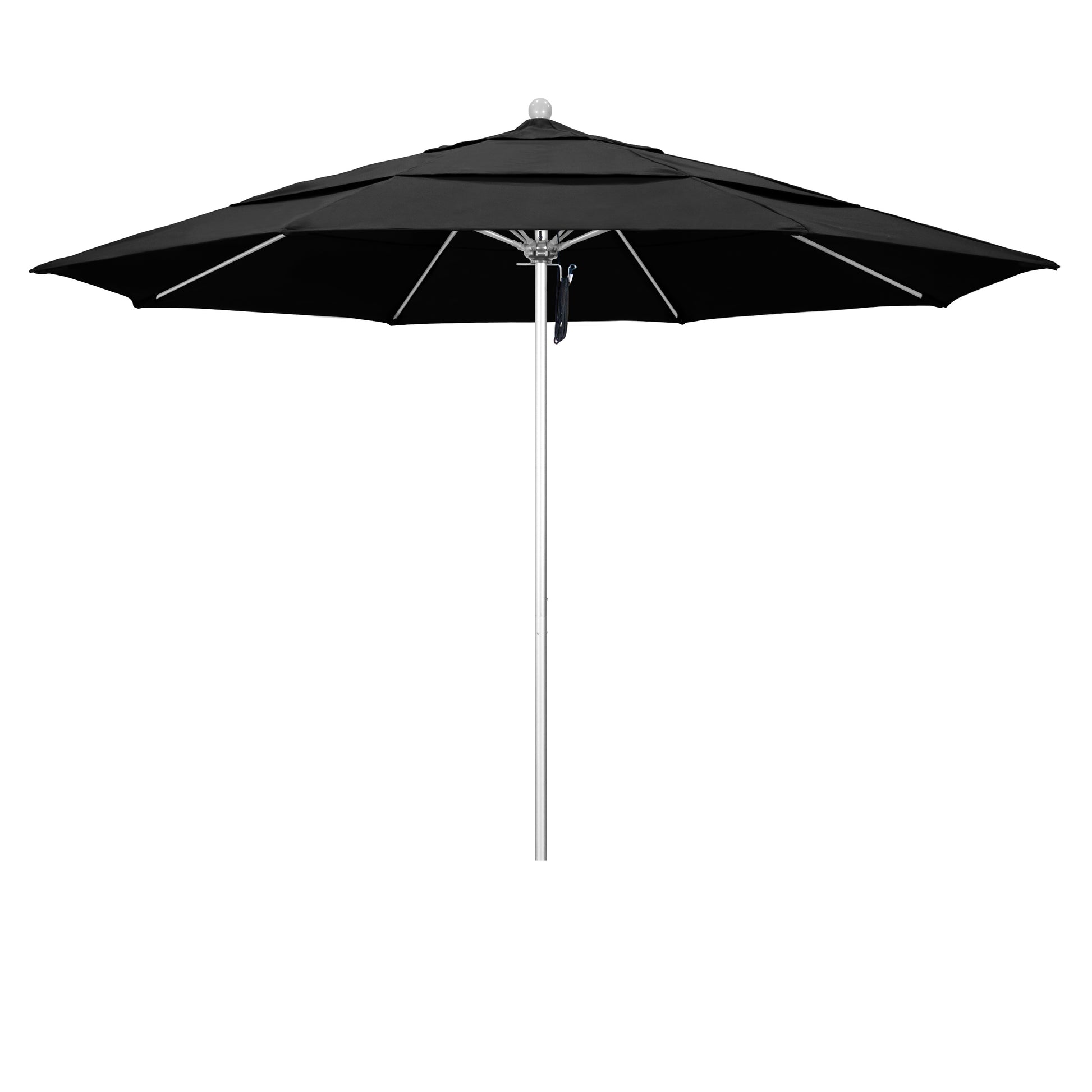 CasaFoyer 11' Commercial Grade Umbrella with Sturdy Aluminum Frame, Fiberglass Ribs, and 3-Year Warranty - Easy Pulley Lift System - Ideal for Residential and Commercial Use