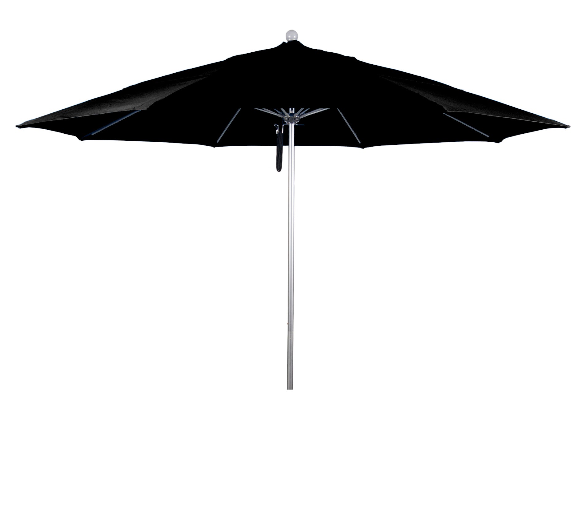 CasaFoyer 11' Commercial Grade Patio Umbrella with Sturdy Aluminum Frame, Fiberglass Ribs, and Efficient Pulley Lift System - 3-Year Warranty