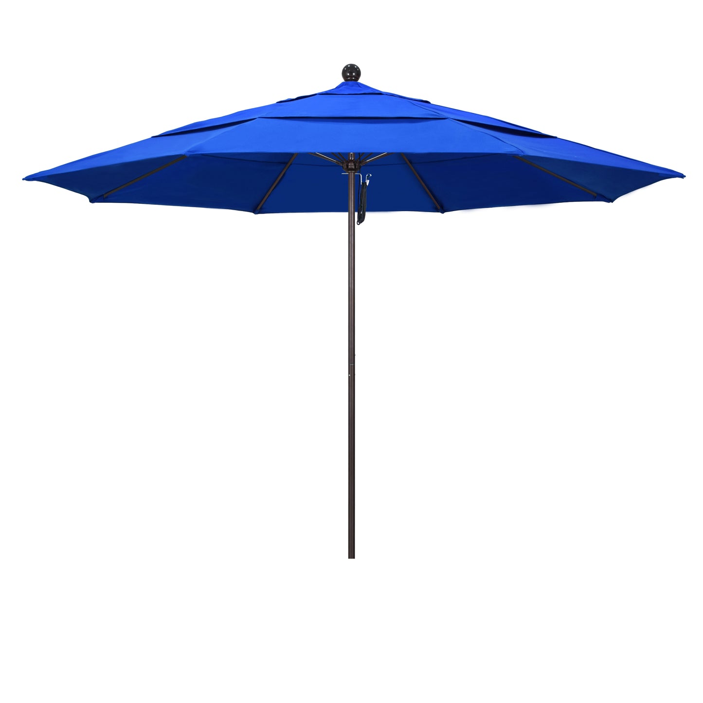 CasaFoyer 11' Commercial Grade Patio Umbrella - Heavy-Duty Construction, Aluminum Frame, Fiberglass Ribs, Pulley Lift System, 3-Year Warranty