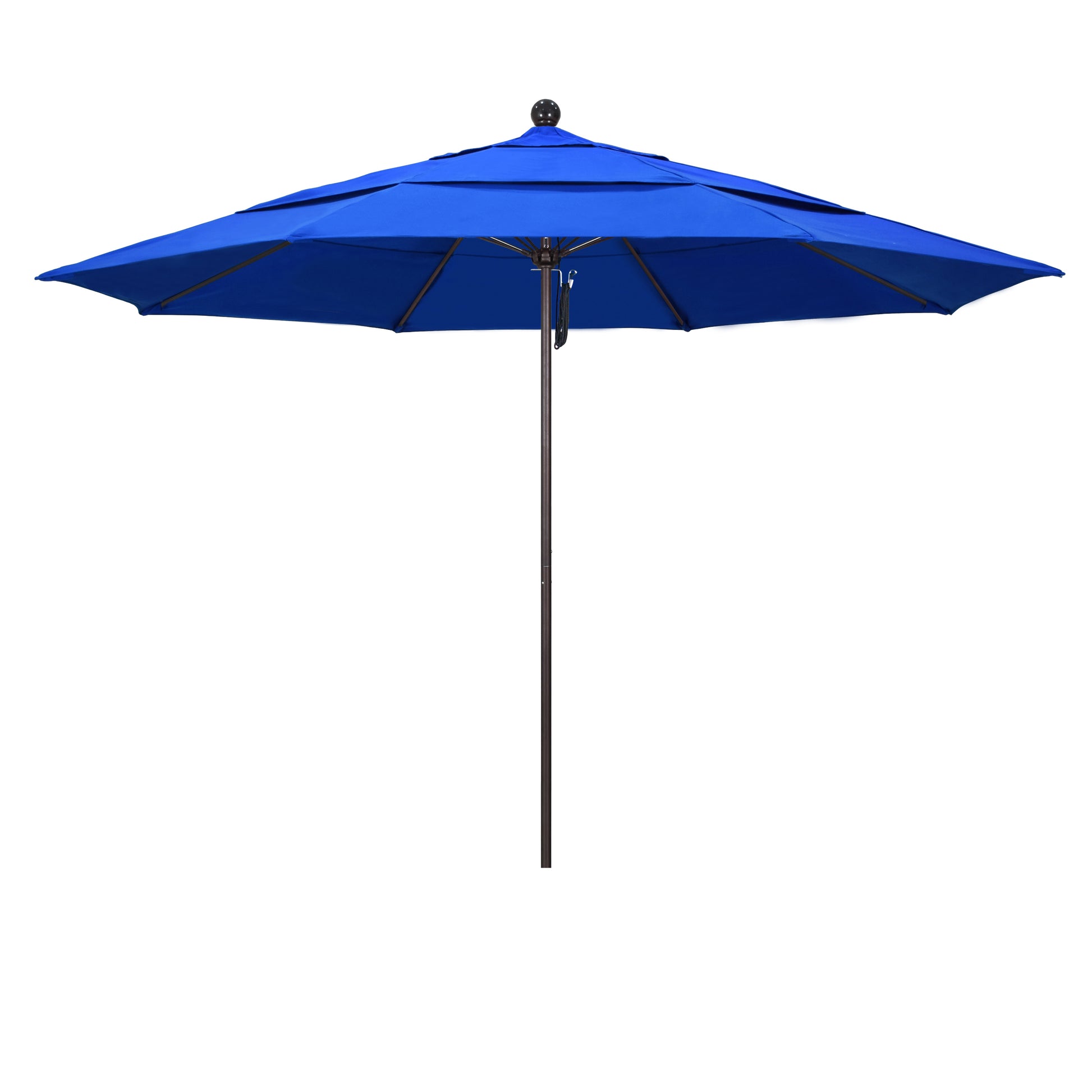 CasaFoyer 11' Commercial Grade Patio Umbrella - Heavy-Duty Construction, Aluminum Frame, Fiberglass Ribs, Pulley Lift System, 3-Year Warranty