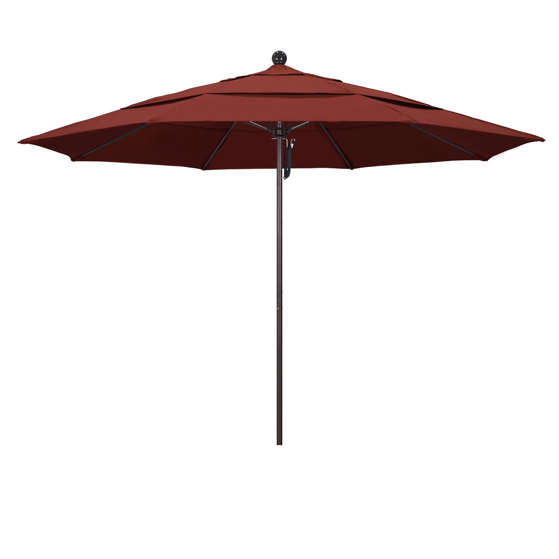 CasaFoyer 11' Commercial Grade Patio Umbrella - Durable Aluminum Frame, Fiberglass Ribs, Pulley Lift - 3-Year Warranty - Ideal for Residential & Commercial Use