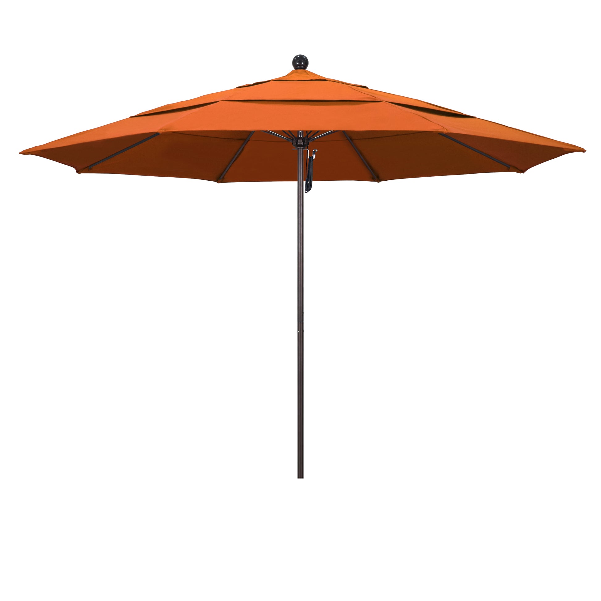 CasaFoyer 11' Commercial Grade Patio Umbrella with Sturdy Aluminum Frame, Fiberglass Ribs, and Pulley Lift System - 3-Year Warranty on Ribs