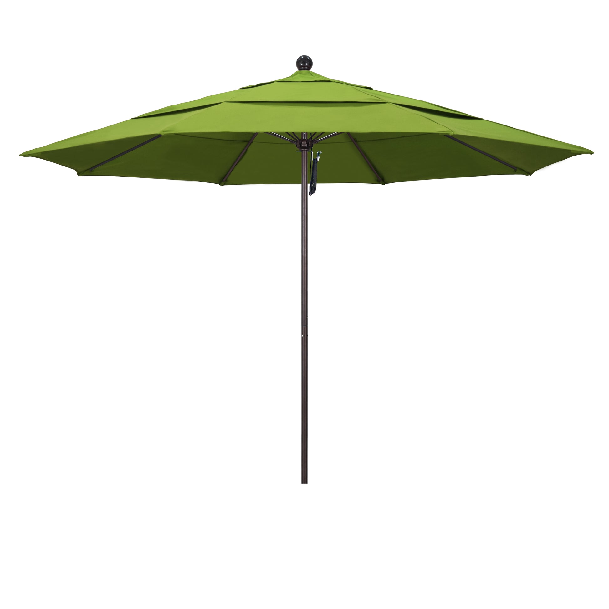 CasaFoyer 11' Commercial Grade Patio Umbrella with Sturdy Aluminum Frame, Fiberglass Ribs, and Pulley Lift System - 3-Year Warranty, Sunbrella Fabric