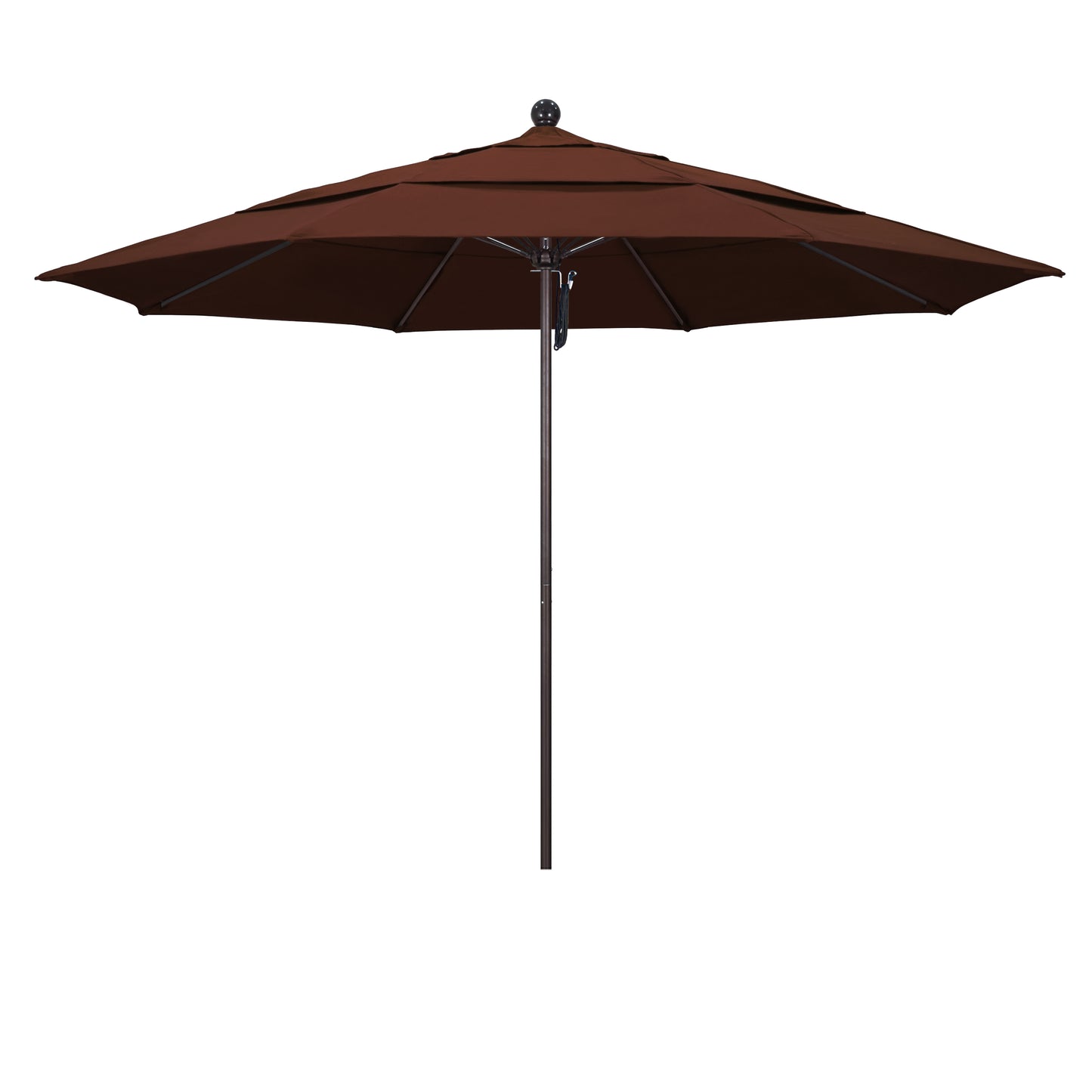 CasaFoyer 11' Commercial Grade Patio Umbrella - Heavy-Duty Construction, Aluminum Frame, Fiberglass Ribs, Pulley Lift System, 3-Year Warranty