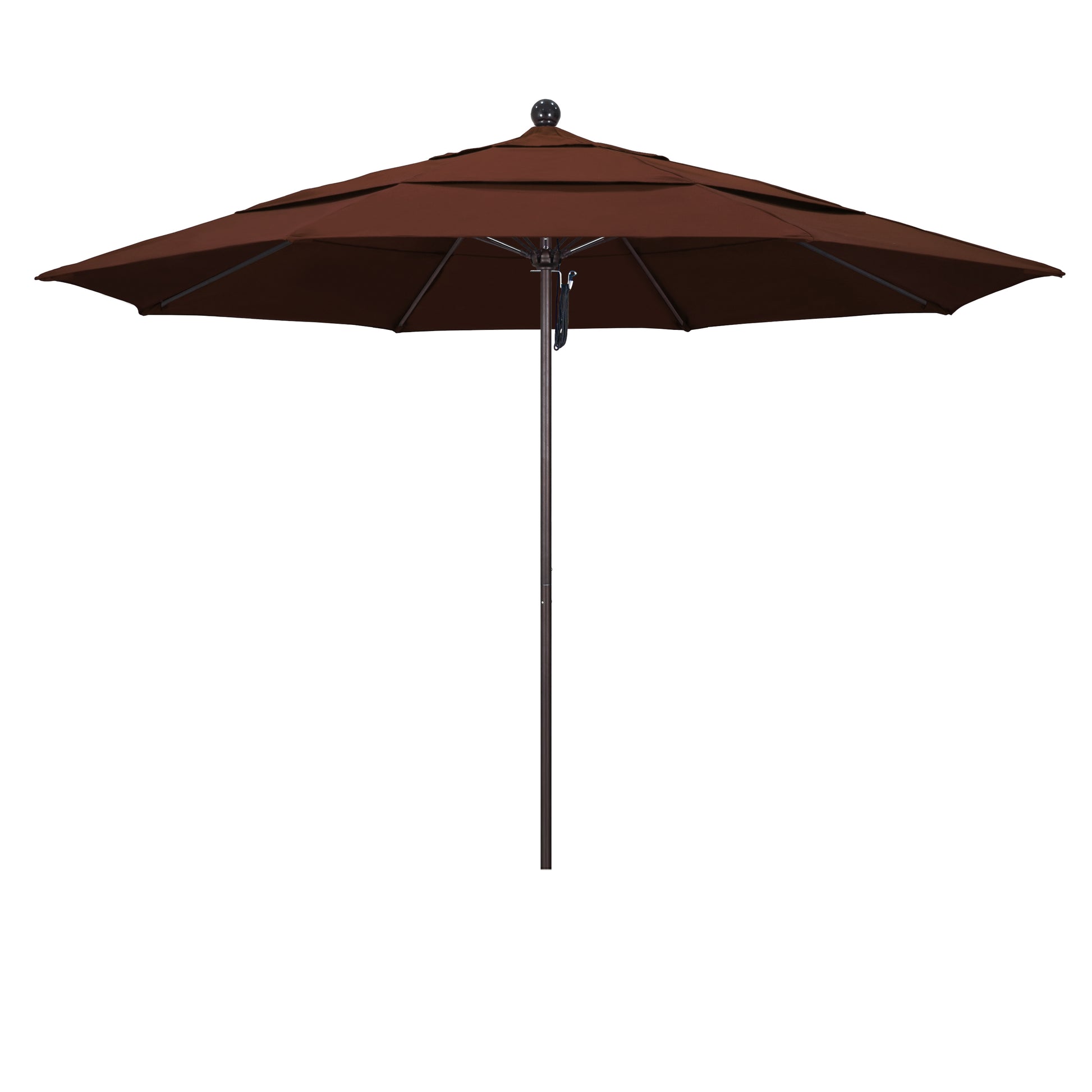 CasaFoyer 11' Commercial Grade Patio Umbrella - Heavy-Duty Construction, Aluminum Frame, Fiberglass Ribs, Pulley Lift System, 3-Year Warranty