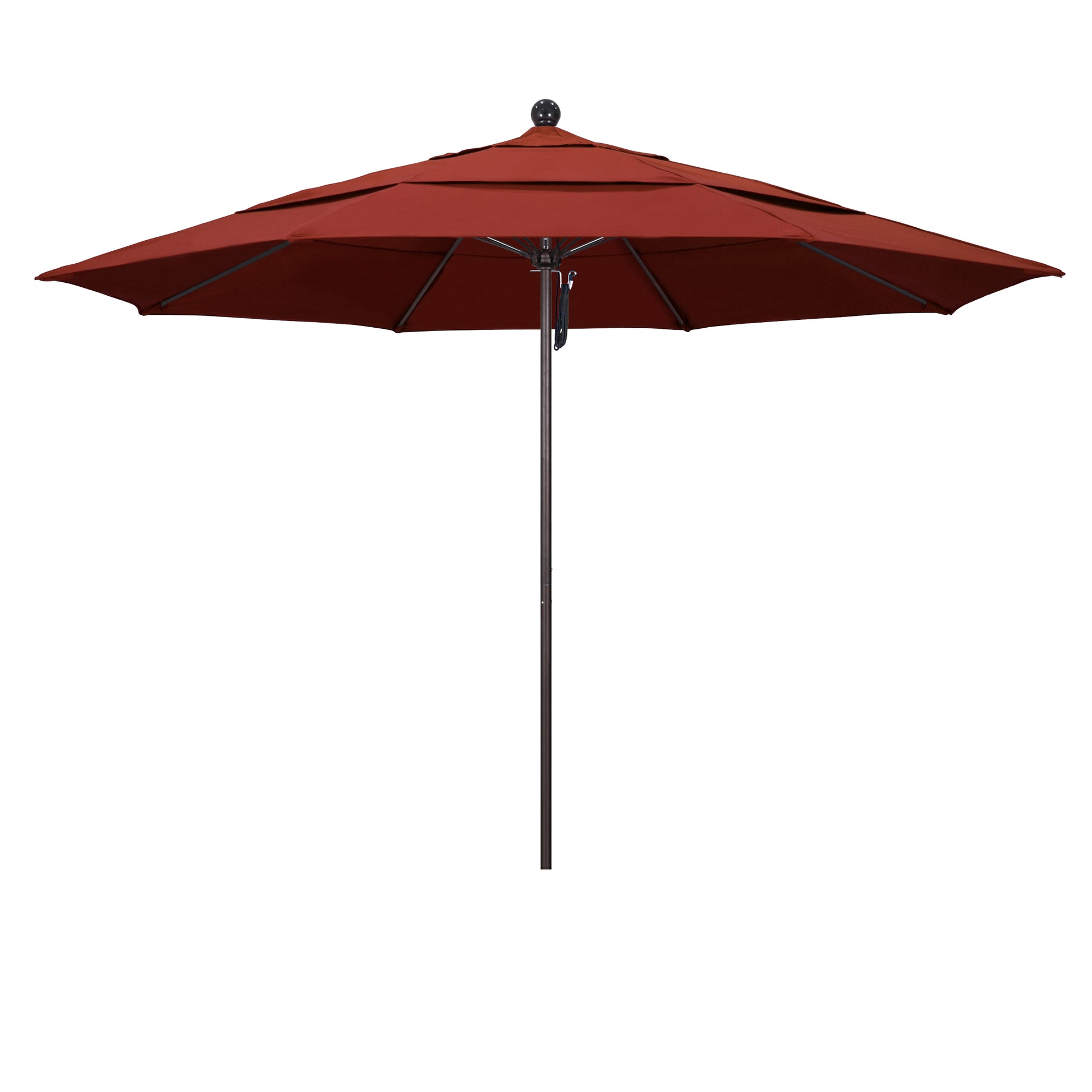 CasaFoyer 11' Commercial Grade Patio Umbrella with Sturdy Aluminum Frame, Fiberglass Ribs, and Pulley Lift System - Durable and Functional