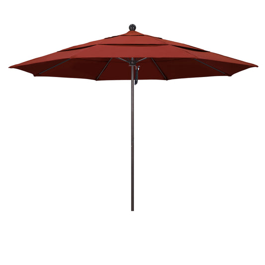 CasaFoyer 11' Commercial Grade Patio Umbrella with Sturdy Aluminum Frame, Fiberglass Ribs, and Pulley Lift System - Durable and Functional