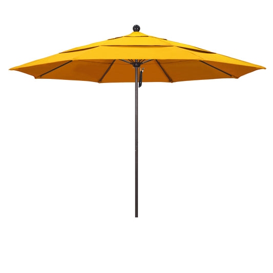 CasaFoyer 11' Commercial Grade Umbrella with Sturdy Aluminum Frame, Fiberglass Ribs, and Efficient Pulley Lift System - 3-Year Warranty