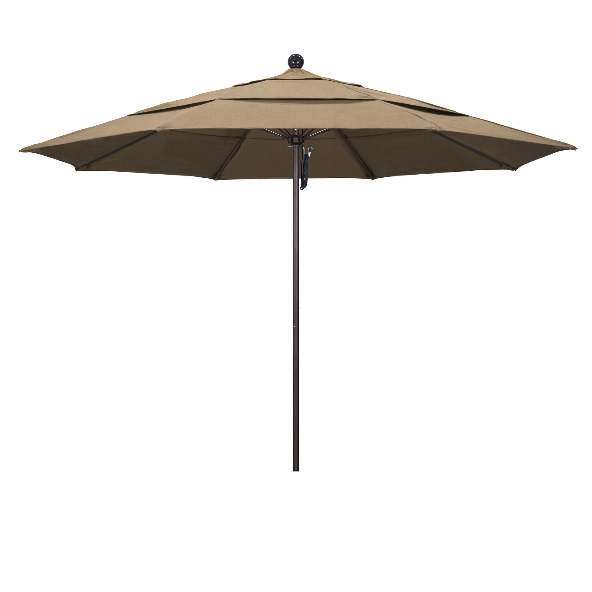 CasaFoyer 11' Commercial Grade Patio Umbrella with Aluminum Frame and Fiberglass Ribs - Heavy-Duty Construction, Pulley Lift System, 3-Year Warranty