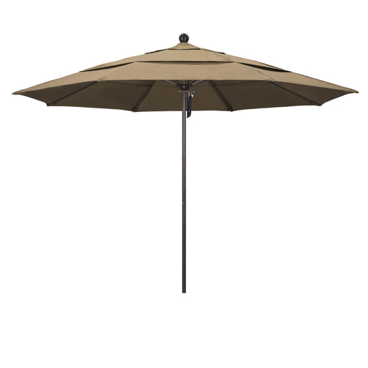 CasaFoyer 11' Commercial Grade Patio Umbrella with Aluminum Frame and Fiberglass Ribs - Heavy-Duty Construction, Pulley Lift System, 3-Year Warranty