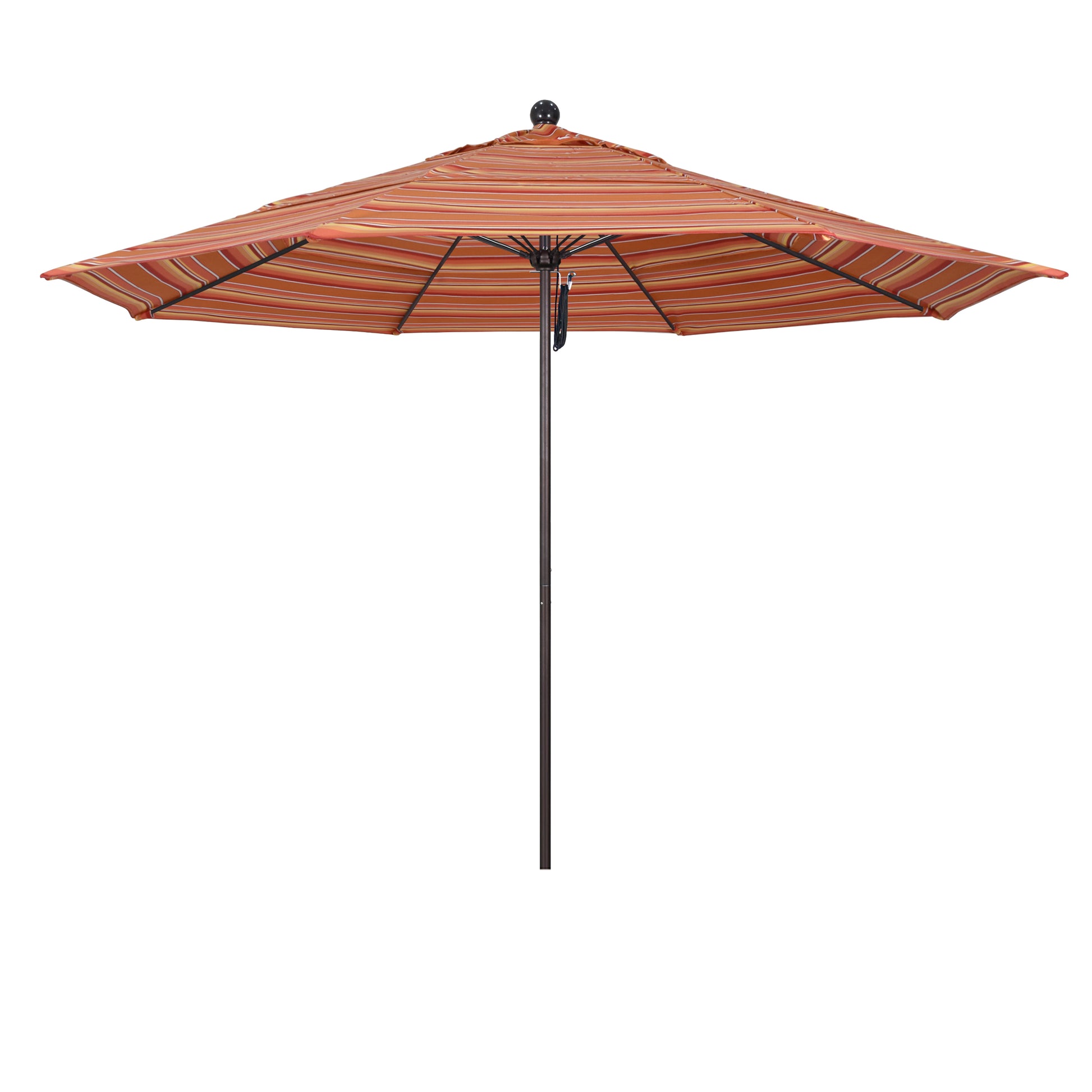 CasaFoyer 11' Commercial Grade Patio Umbrella with Durable Aluminum Frame, Fiberglass Ribs, and Pulley Lift System - 3-Year Warranty Included