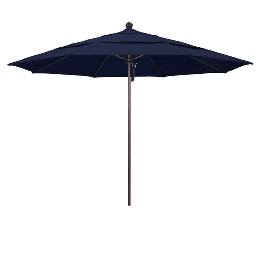 CasaFoyer 11' Commercial-Grade Patio Umbrella | Aluminum Frame | Fiberglass Ribs | Pulley Lift System | 3-Year Warranty | Ideal for Residential & Commercial Use